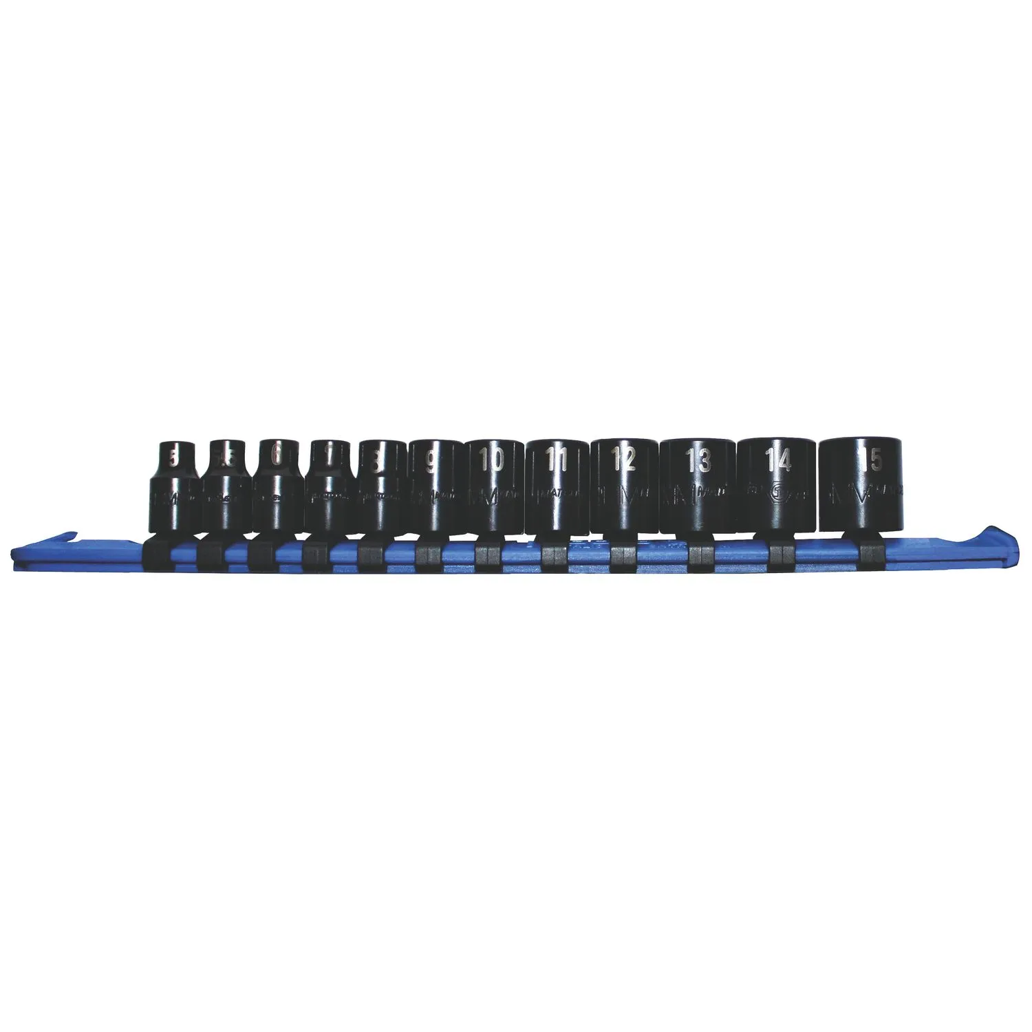 12 PIECE 1/4" DRIVE METRIC PRO NON-SLIP IMPACT SOCKET SET SAPMA12R | Matco Tools