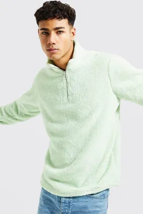 Borg Funnel Neck Sweatshirt 