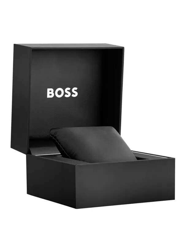 BOSS Tyler Mesh Bracelet Watch - Black/Black