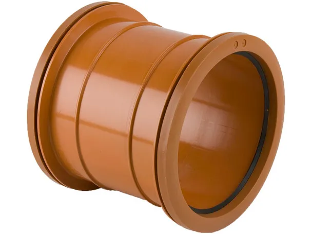 Brett Martin 160mm Double Socket PVC Slip Coupler Terracotta 175 x 190 x 190mm