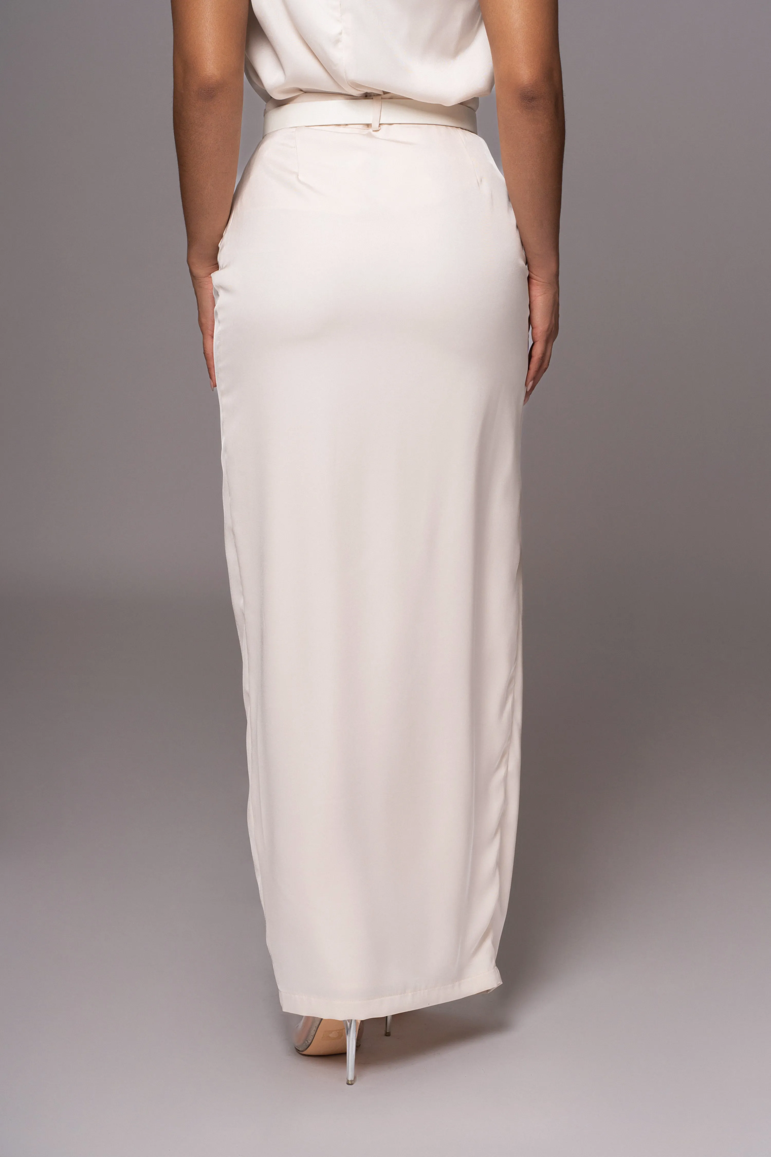 Buttercream Jamila Drape Skirt