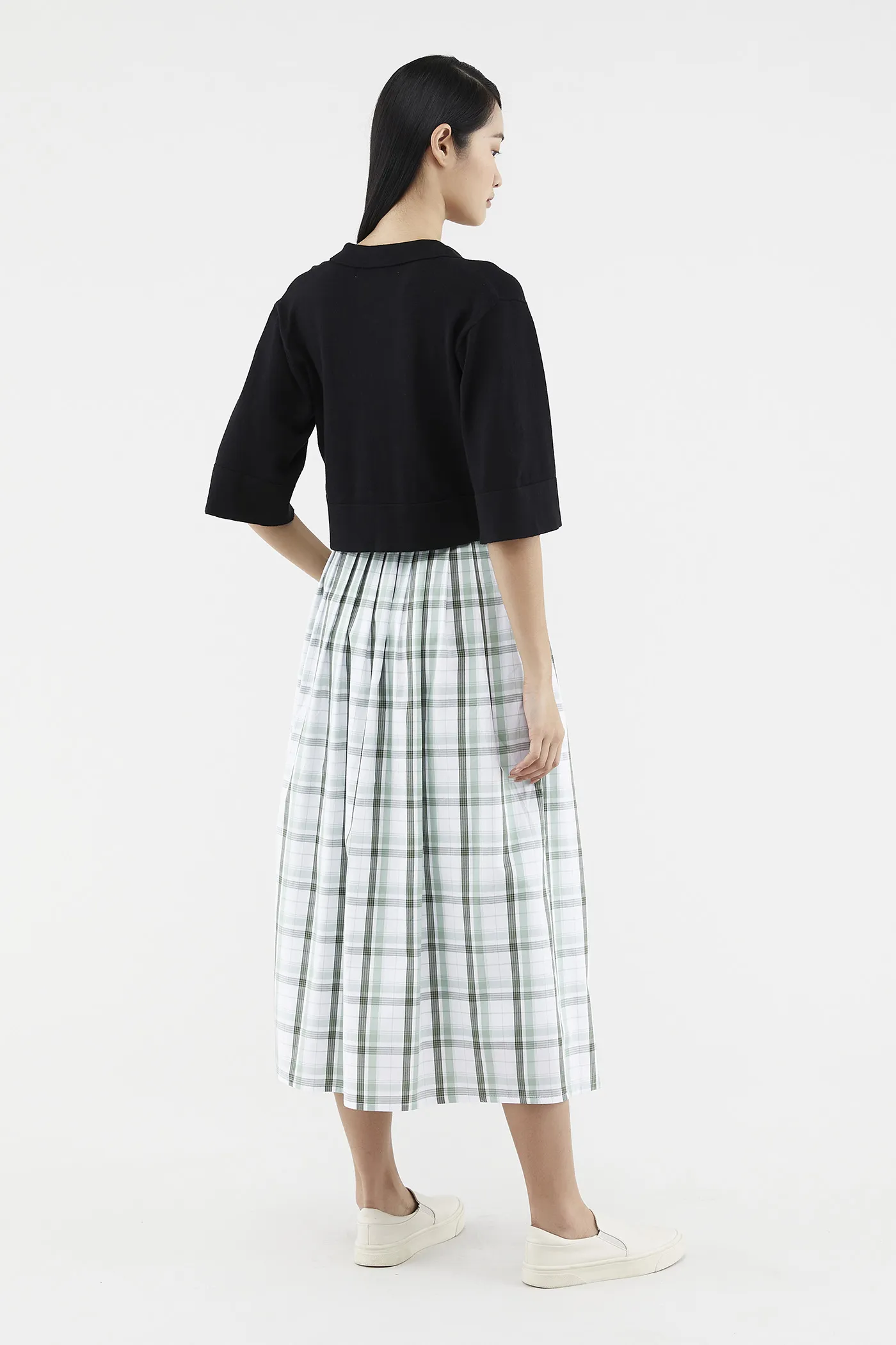 Caylin Check-print Skirt 