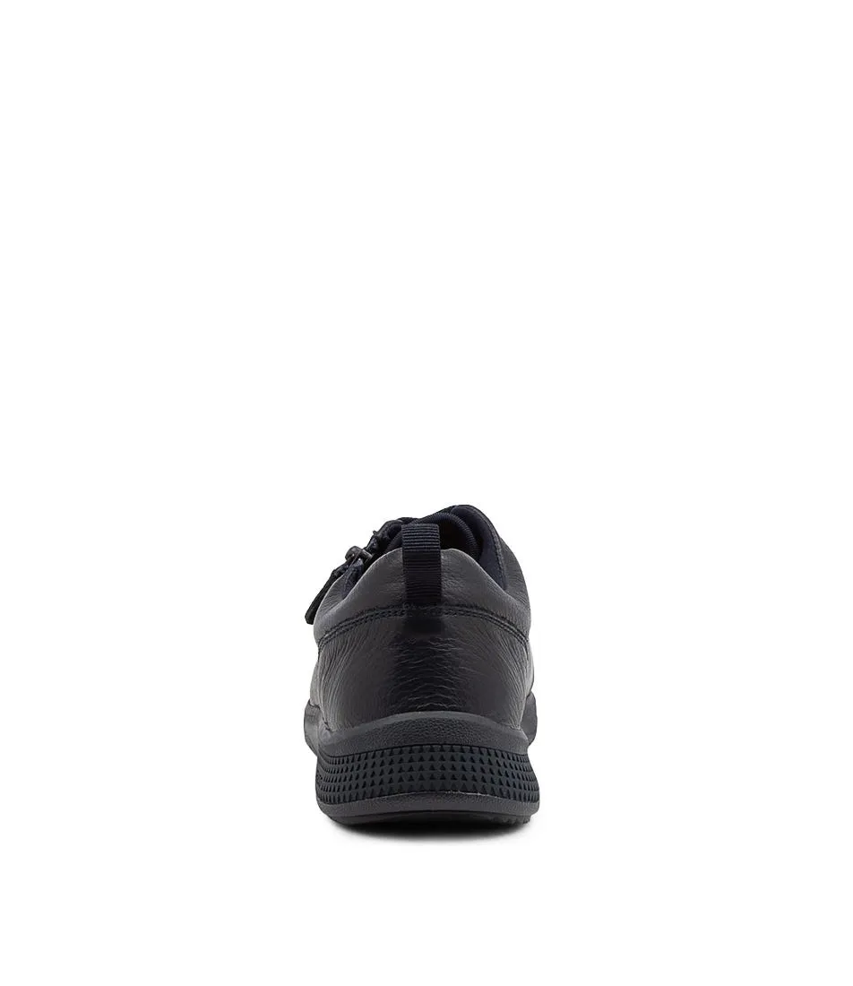 COLORADO Decker Navy Leather Sneakers