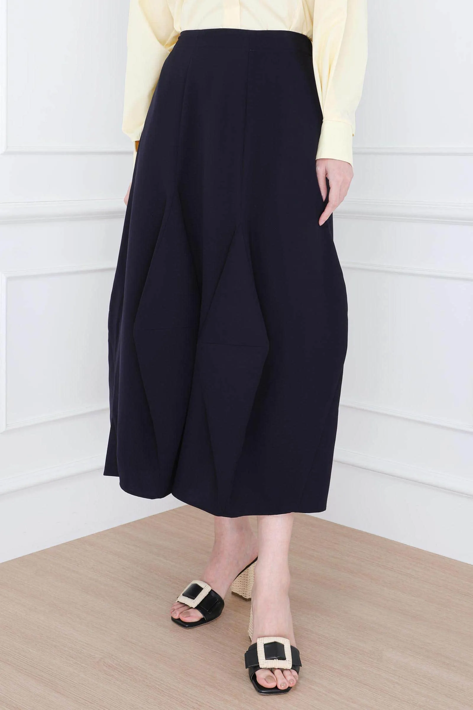 Dark Navy Lampshade Skirt