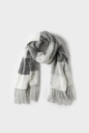 Elka Collective      ELKA COLLECTIVE - NIELSON SCARF GREY CHECK