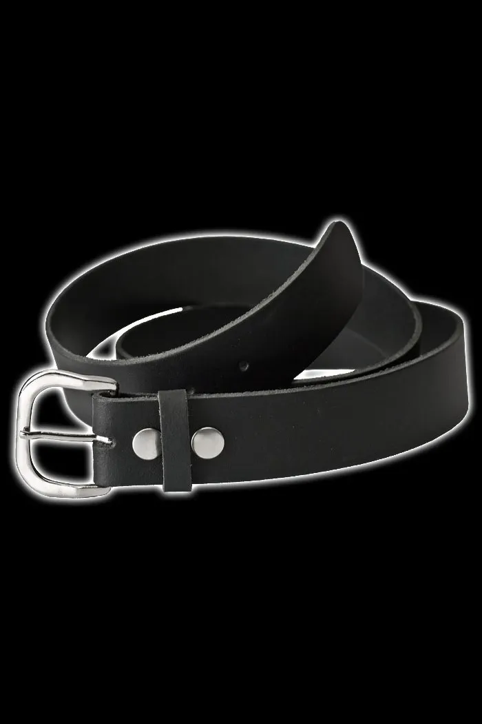 Interchangeable belt in oversize with basic buckle | Dark Ages