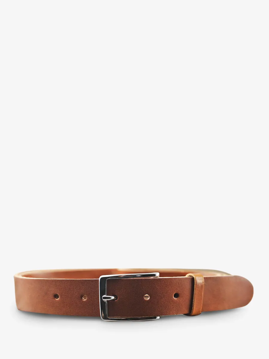 leather belt Brown - LaCeinture Magnifique - 30mm Light Brown | PAUL MARIUS