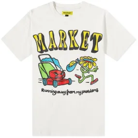 Market Smiley Running Away T-ShirtCreme