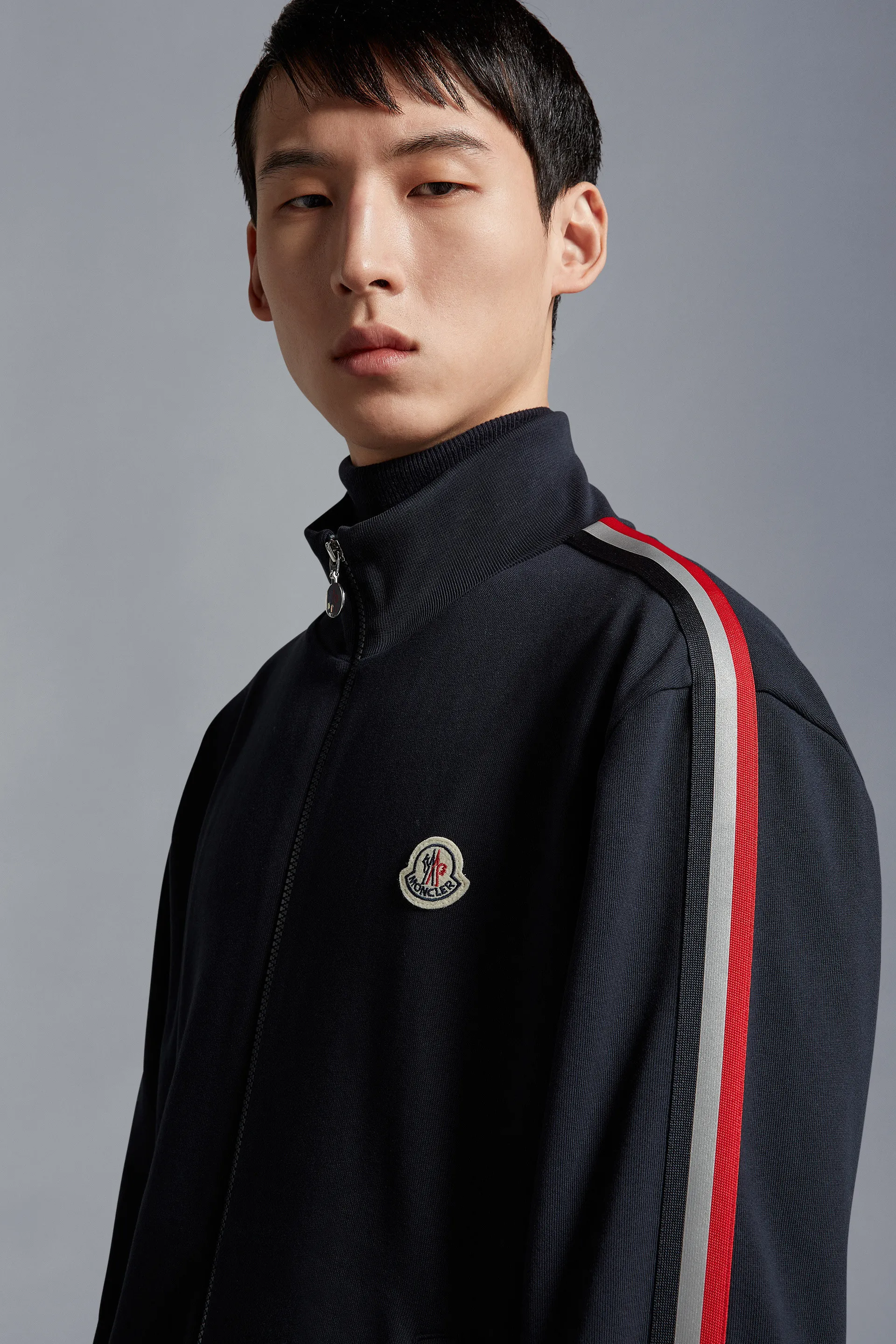 MONCLER  |Tricolor Zip-Up Sweatshirt