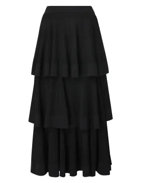 --Natura Tiered Ruffle Skirt-