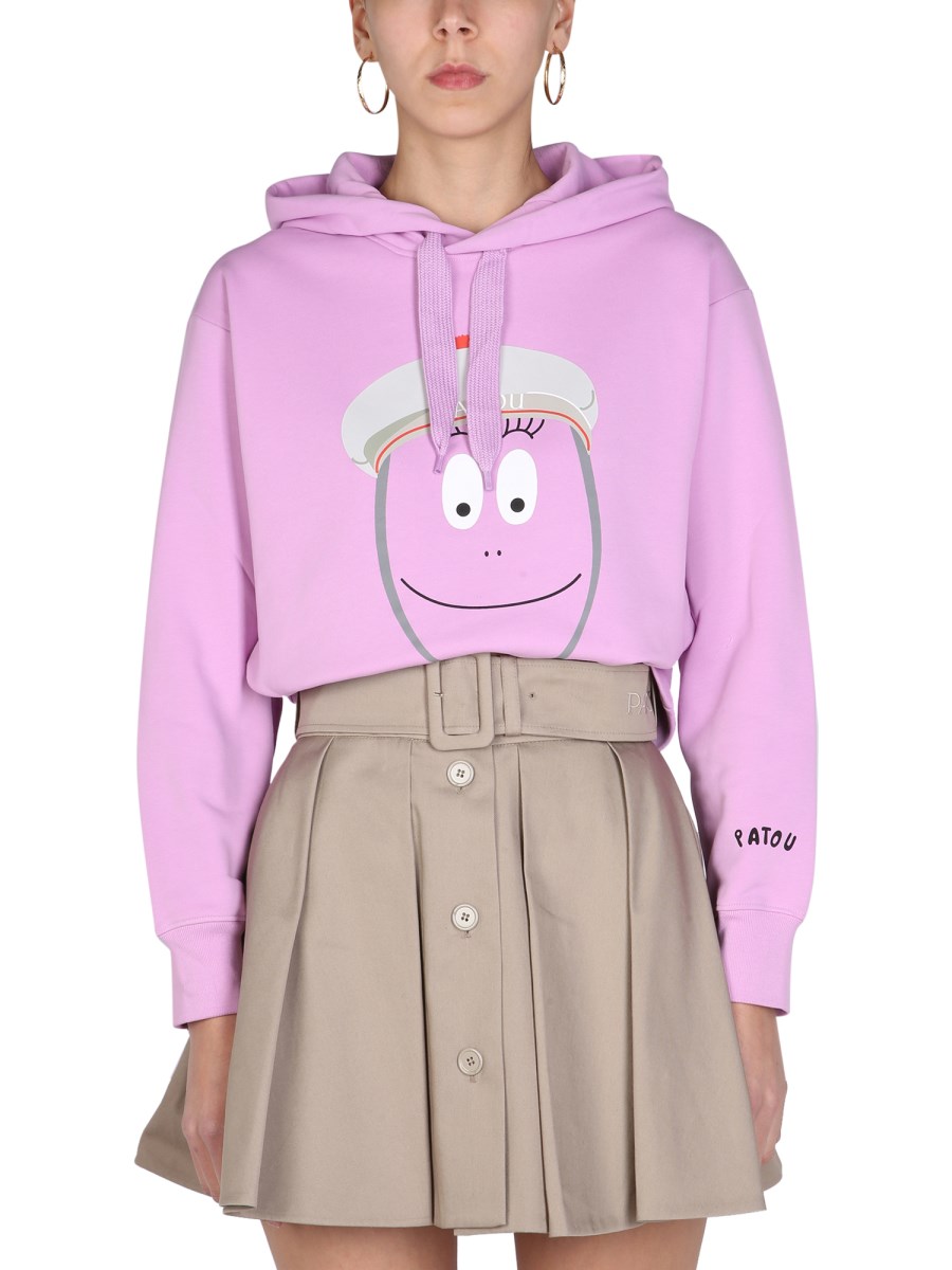 PATOU    BARBAPATOU ORGANIC COTTON SWEATSHIRT