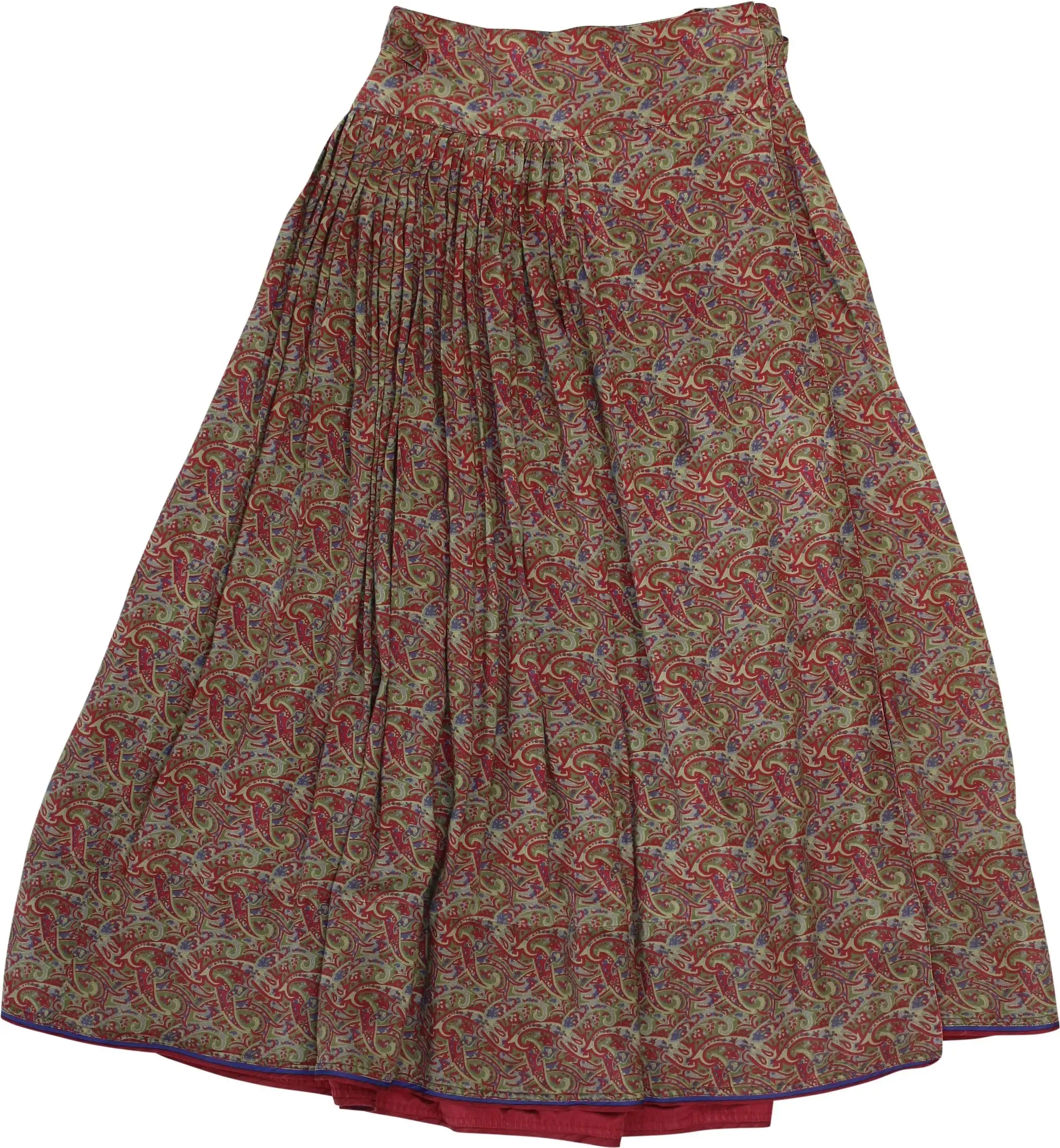 Patterned Wrap Skirt | ThriftTale