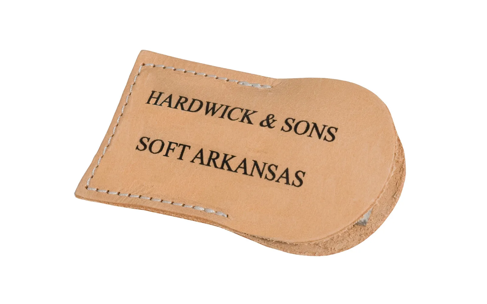 Soft Arkansas Slip Stone with Leather Pouch ~ 3" x 1"