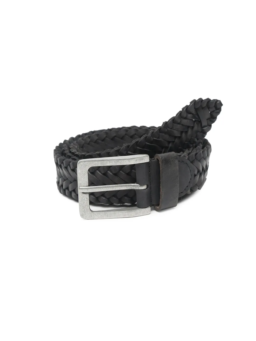 Teakwood Genuine Leather Black Belt - Clearance sale