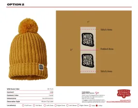 Wild State Richardson - Chunky Cable with Cuff & Pom Beanie - 143R