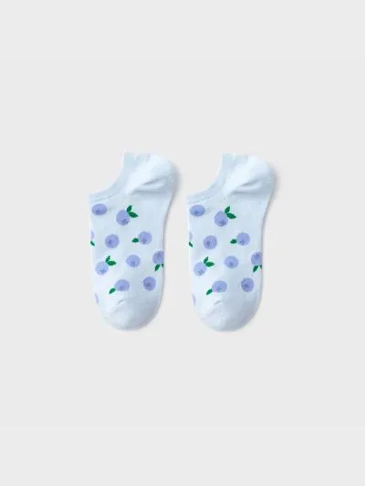 WILMA, Fruit Print Low Ankle Socks