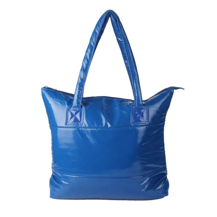 Women Girl Space Bale Cotton Totes Hbag Feather Down Shoulder Bag