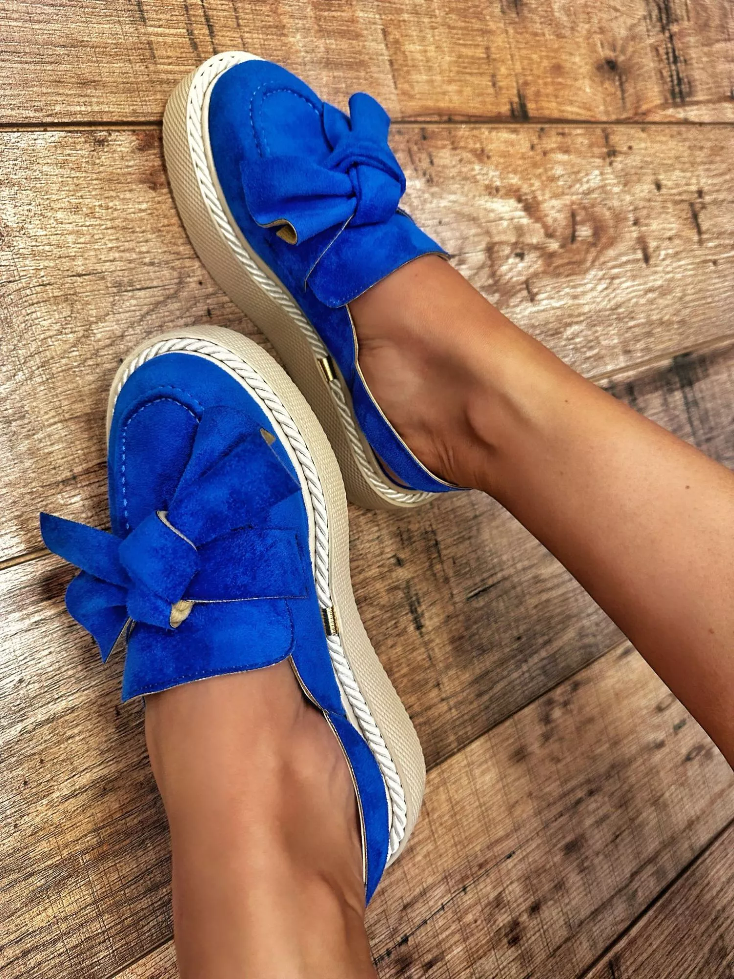 Women sandals E441 - BLUE